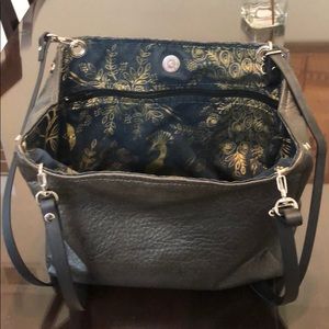 Sadie Lucas Adjustable Handbag with Peacock Print